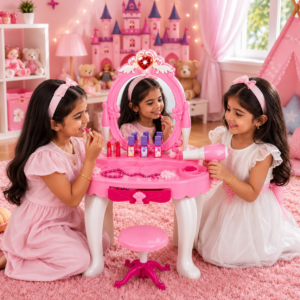 Glamour Mirror Dressing Table Set (4+ Years)