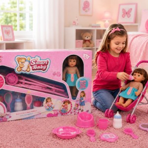 Smart Baby Deluxe Doll & Stroller Set (2+ Years)