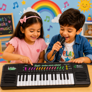 32-Key Electronic Keyboard with Microphone (3+ Years)