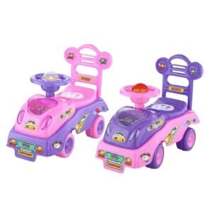 Cartoon-Themed Musical Ride-On Push Car (2-4 Years)