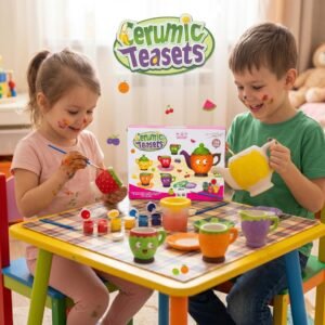 DIY Ceramic Tea Set Painting Kit (3+ Years)