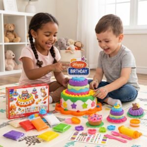 Happy Birthday Cake Clay Box Playset (3+ Years)