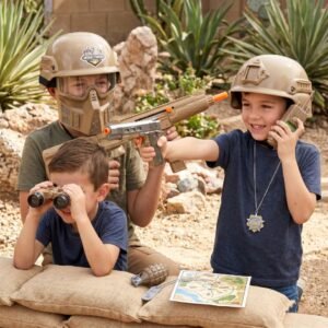 Military Power Gun & Desert Forces Combat Set (3+ Years)