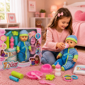 Smart Baby boy Deluxe Interactive Doll – Ultimate Newborn Care Training Set (2+ Years)