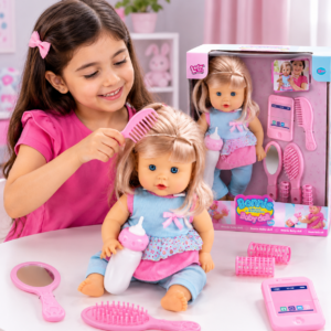 Bonnie Interactive Baby Doll – Ultimate Hair Styling & Vanity Set (2+ Years)