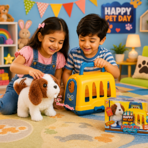 Lovely Pet Interactive Puppy & Carrier Playset (3+ Years)