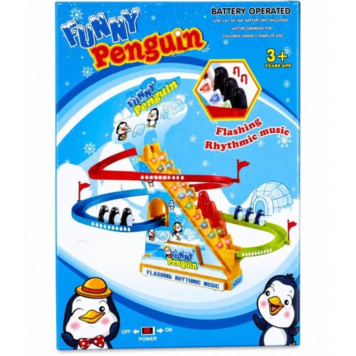 Funny Penguin Climbing & Sliding Race Track Set (3+ Years)