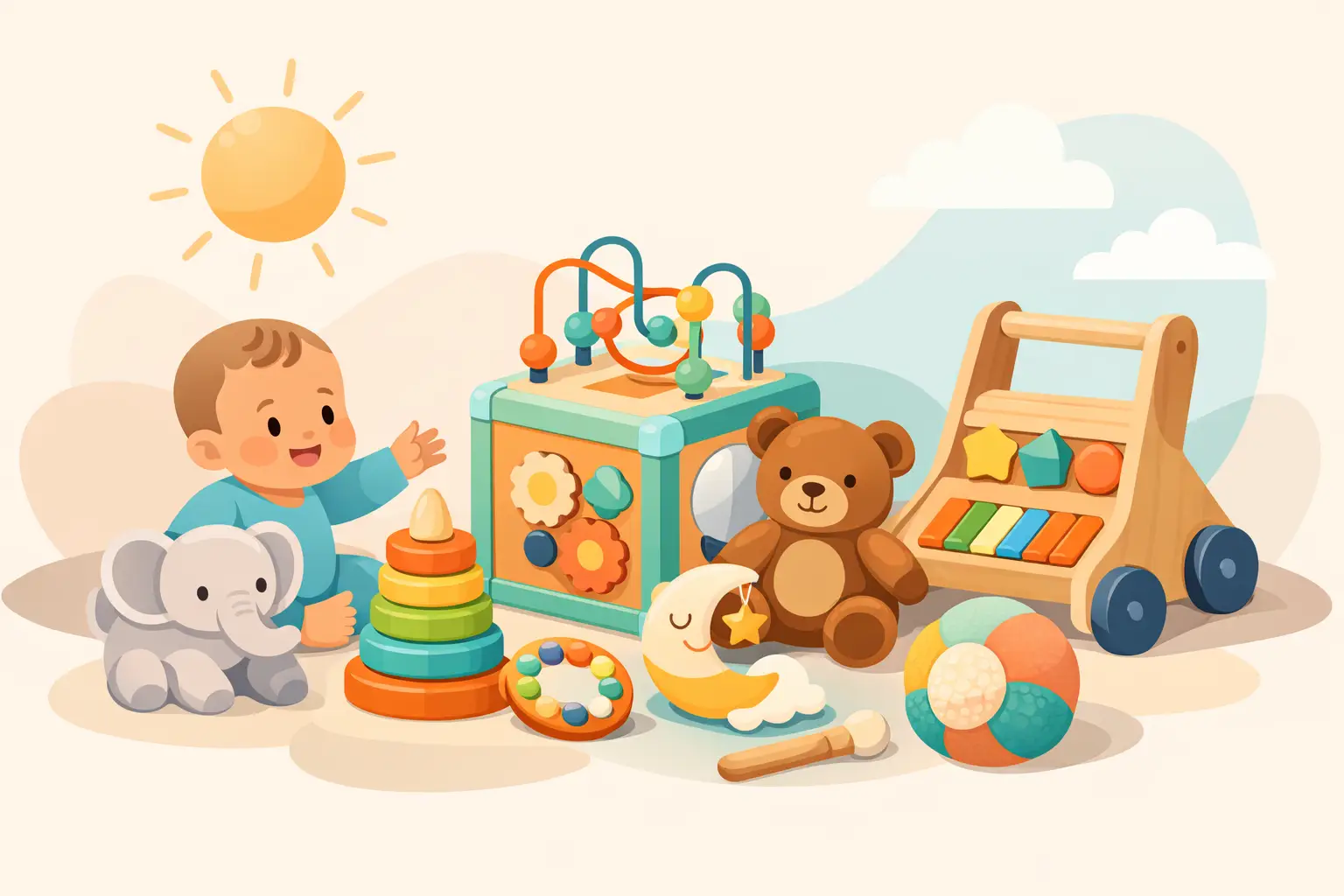 أفضل ألعاب للرضع من عمر 6 أشهر